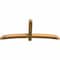 Ekena Millwork Bellingham Rough Sawn Timber Gable Bracket, Western Red Cedar, 72"W x 30"H x 4"D x 4"F, 10/12 Pitch GBW072X30X0404BEL00RWR - alternate 2